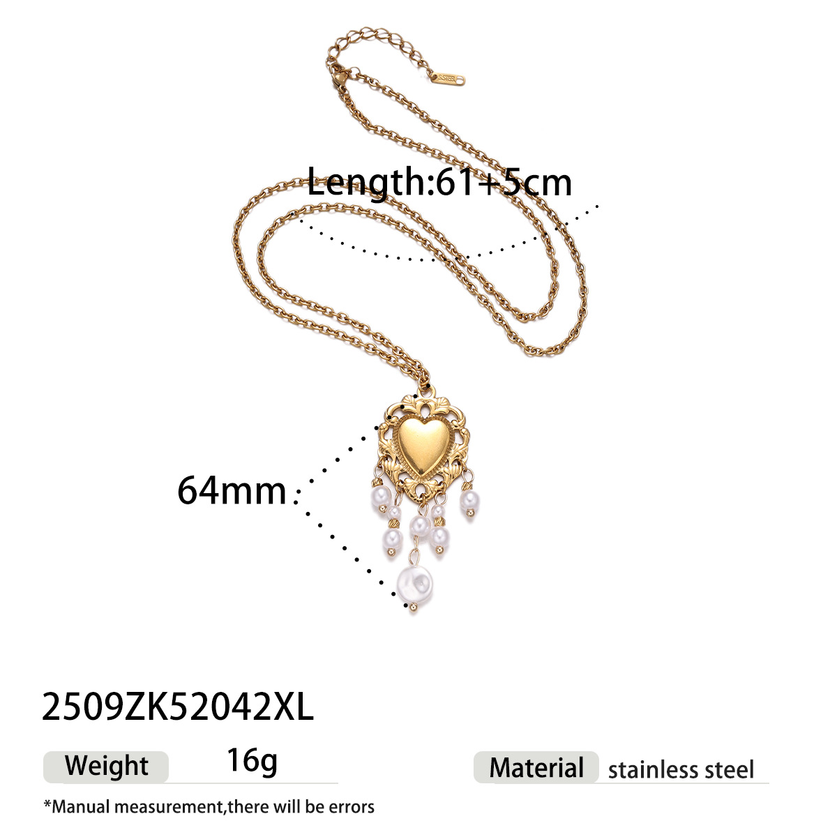 Taina estilo europeo y americano acero inoxidable perla de rosca amor collar pendientes conjunto de joyería de acero titanio para mujeres no desvanecerse transfronterizo