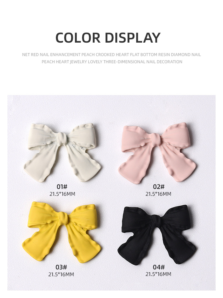 Blanco elegante esmerilado tridimensional de gran tamaño pequeño falda de encaje decoración de uñas Estilo coreano joyería de arco en línea celebridad uñas