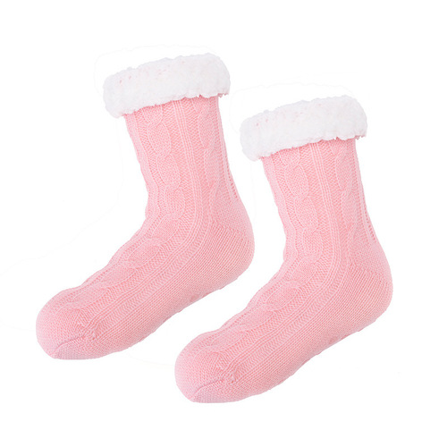 Extra thick plus fleece socks sleep socks for men and women winter sleeping thickened warm floor socks adult socks
