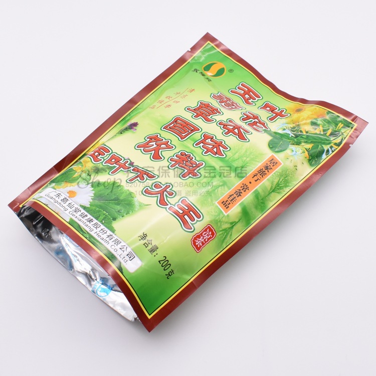 Luofu Mountain Shuangmei Shuangyu Leaf Fire King Herbal Tea Granules Clear the heat and heat the heat to relieve the chrysanthemum solid drink