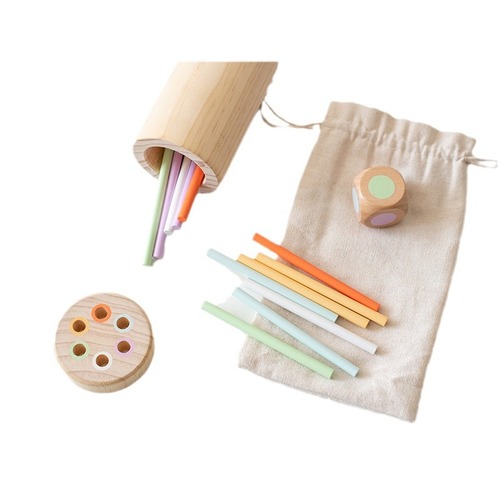 Draw and build wooden stick board game children's game stick parent-child interaction 3 to 6 years old kindergarten senior class and middle class educational area toys