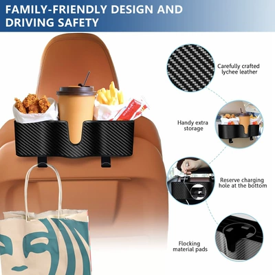 Car seat backrest storage box rear storage box interior supplies complete pendant cup holder car storage box (Car storage bag/box)