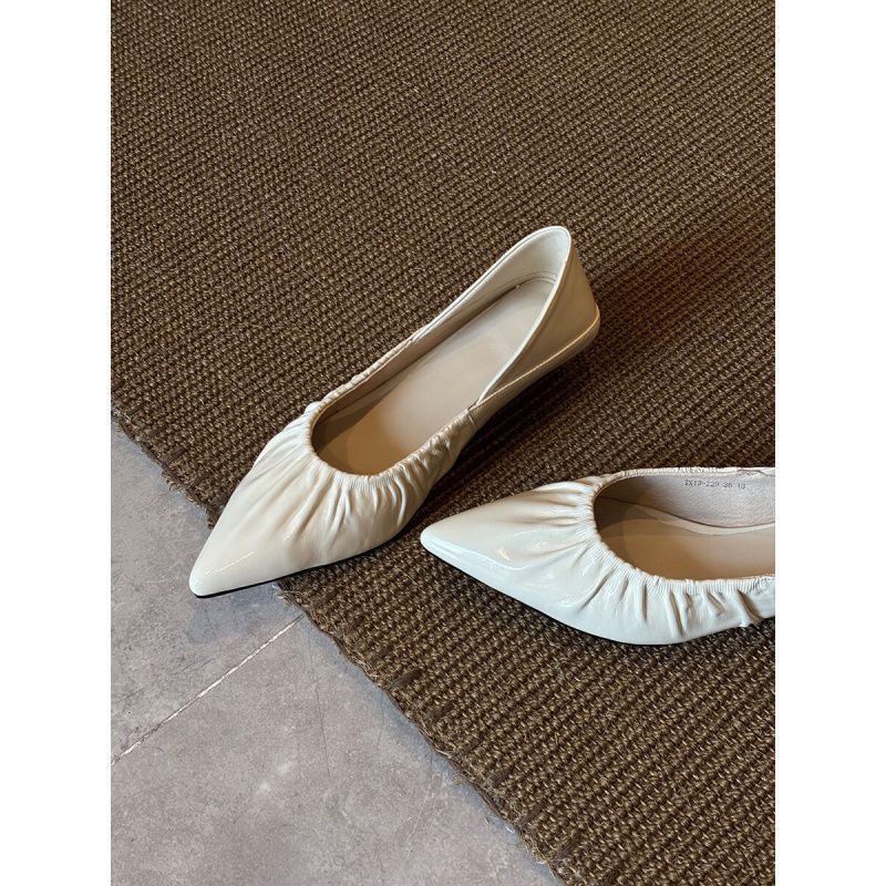 Lammfell-Version ~ Niche Dign, knackiger, spitzer Zehenbereich, Damenschuh, neuer Feenstil 2025, weiche Sohle, eleganter Oma-Look_voghion.com