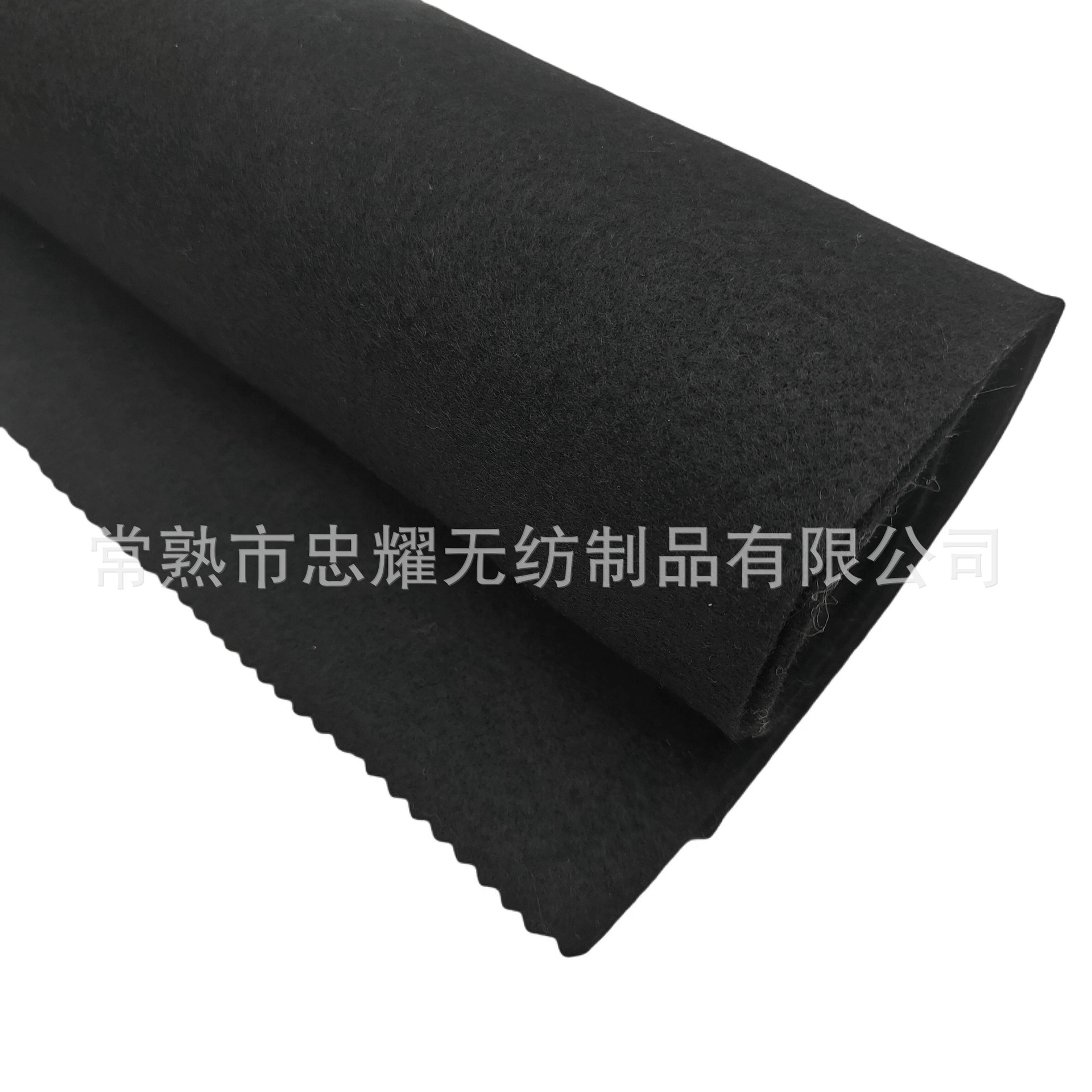 毛毡布黑色针刺无纺布不织布针刺涤纶皮革基布家居复合底布
