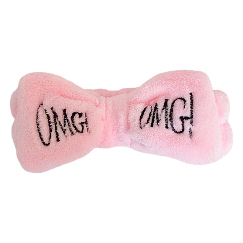 Europea y americana transfronteriza OMG bordado diadema de las mujeres lavado de la cara deportes moda arco diadema Internet celebridad accesorios para el cabello al por mayor