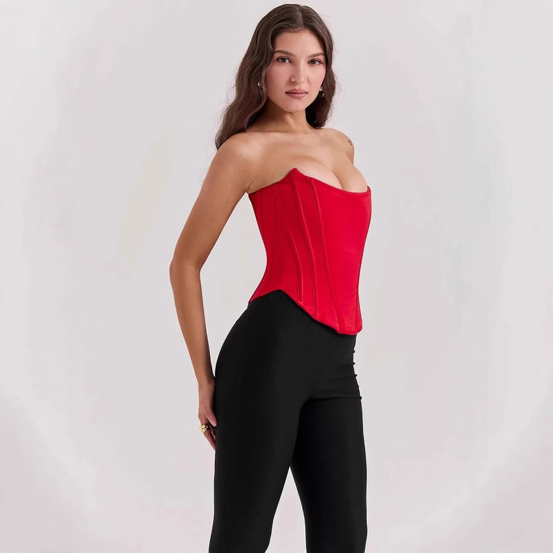 Summer women's vest backless strap sexy strapless party bandage coat cross-border foreign trade supply a generation of hair