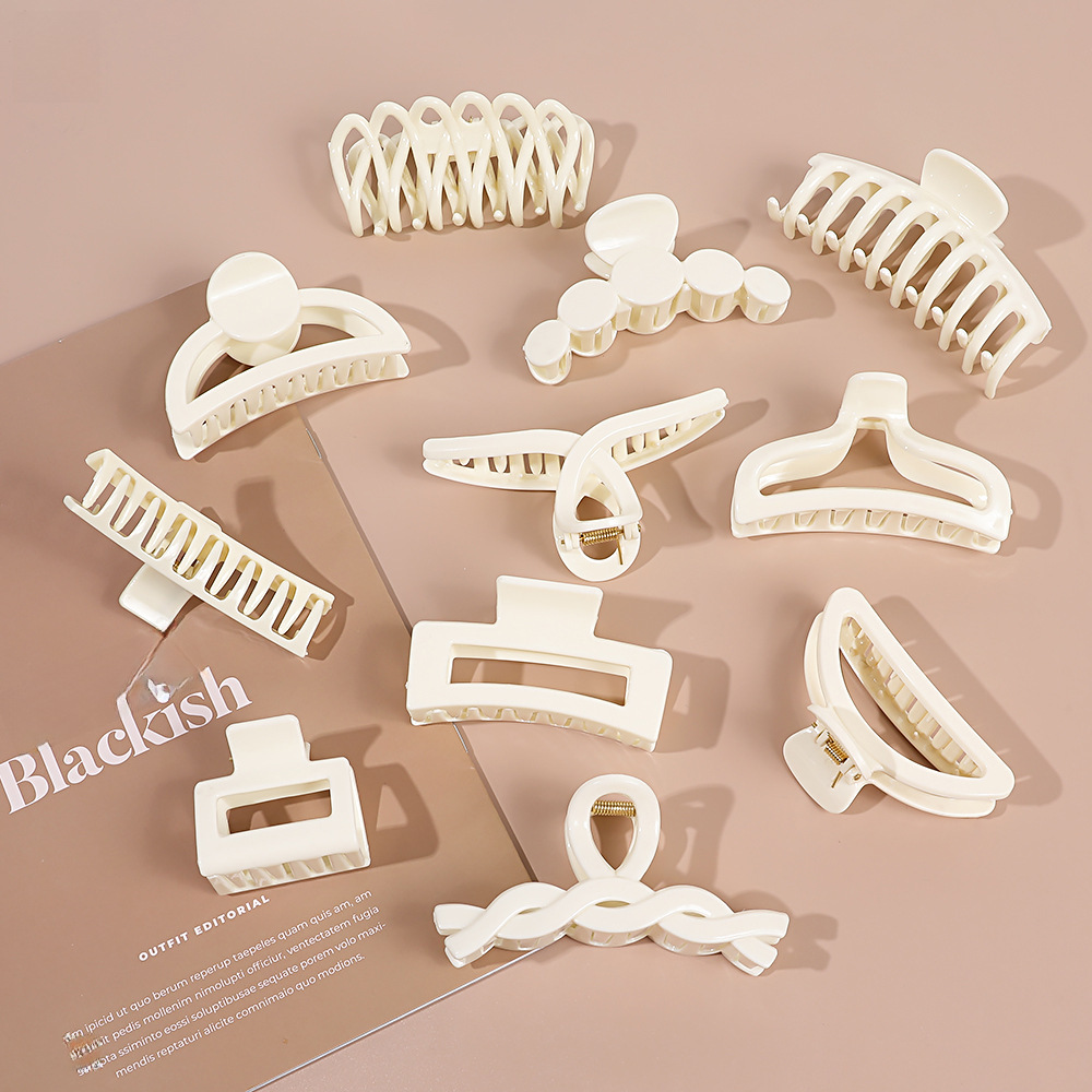 Qiyue határokon átnyúló színátmenetes hajtű matt fogócsat édes női cápacsat hajcsat hajkiegészítők nagykereskedelemben_voghion.com