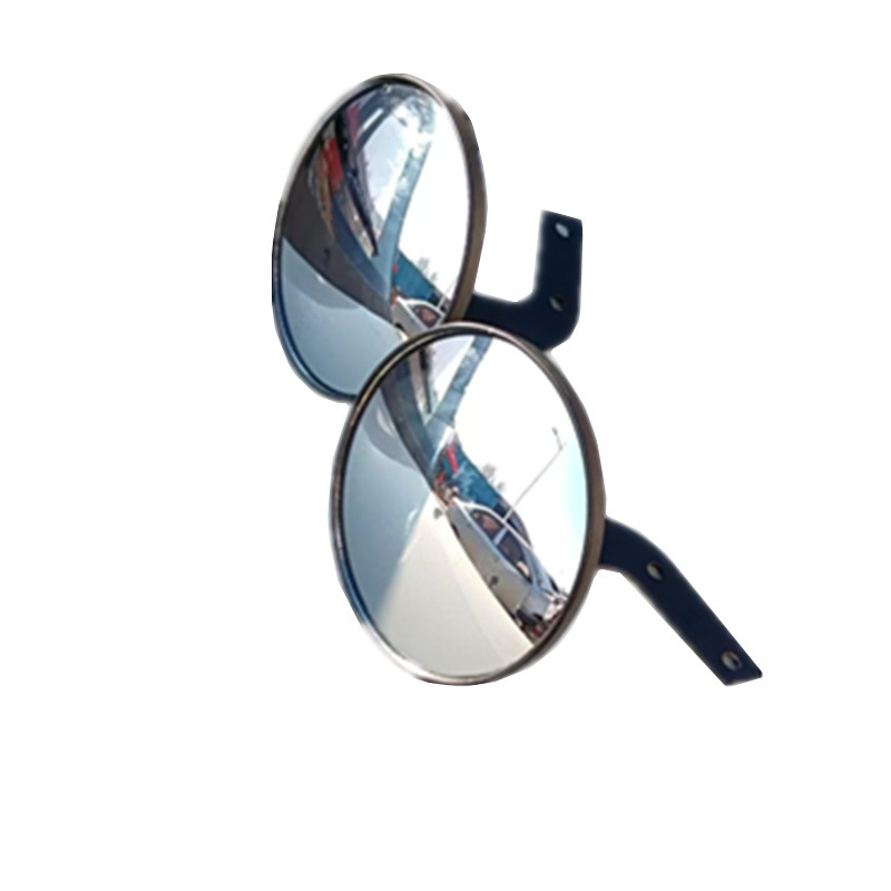 Electric Tricycle Rearview Mirror Motorcycle Bicycle Round Convex Mirror Round Large Field of View with Bracket Reflector