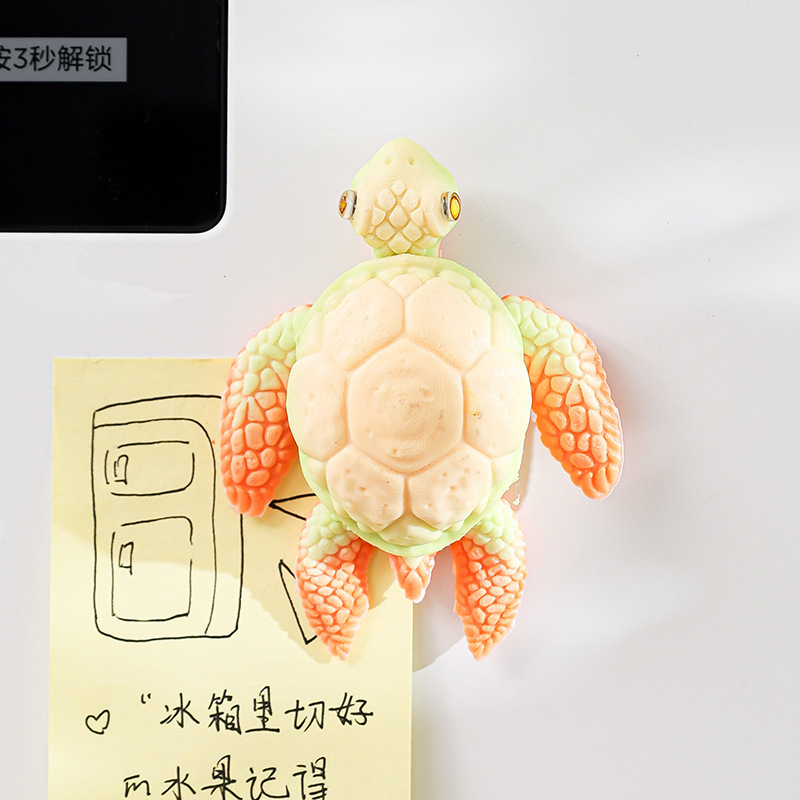跨境热销3D打印冰箱贴创意海洋动物摆件关节可活动玩具礼物装饰品|undefined