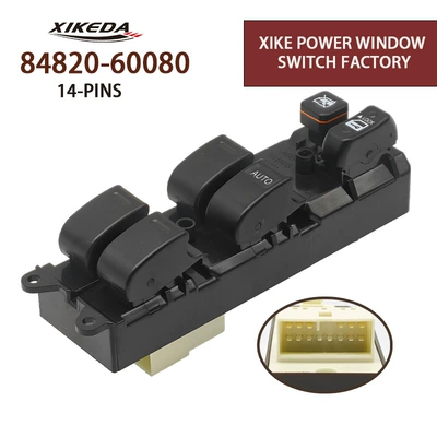 84820-60080 Glass Lifter Window Switch Right Hand Drive Suitable for Camry Corolla Avalon
