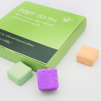 新品泡脚泡澡浴盐片 植物萃取海盐滋润保湿沐浴盐球 出口加工定制