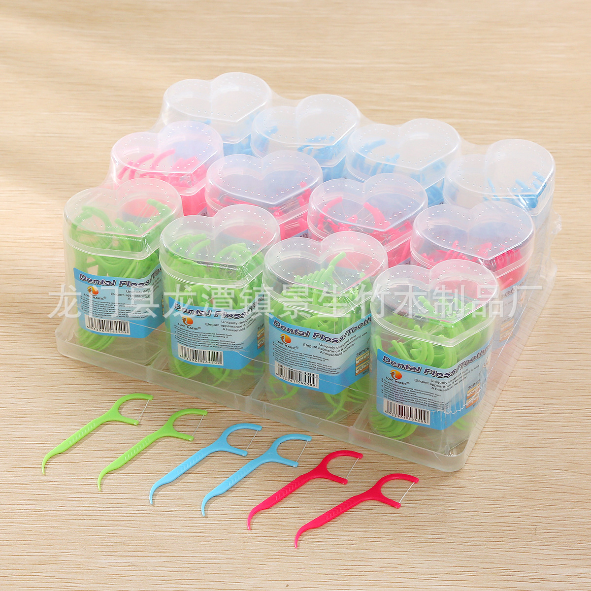 Palillos de Hilo Dental Desechables 30 Piezas de Plástico Portátil