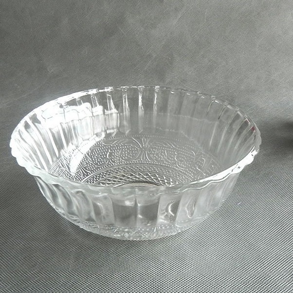 Tazón de vidrio para fideos instantáneos, ensalada de frutas, diseño de cola de fénix - Mayorista