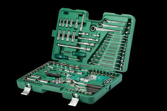 84GG wholesale 128-piece auto repair tools comprehensive set 120+9 pieces auto repair tools suit 09014G in stock
