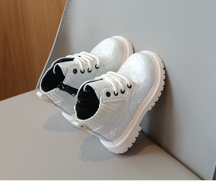 Scarpe autunnali 2024 Nuove scarpe Martin per bambini di taglia media e piccola, stivali corti impermeabili in pelle alla moda per ragazzi_voghion.com