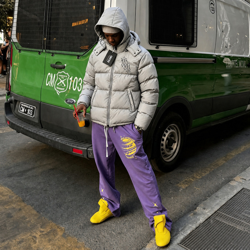 Foreign Trade Trapstar New Streetwear Puffer Jacket with Detachable Hood, Warm Windproof Stand-up Collar Cotton Coat 2026