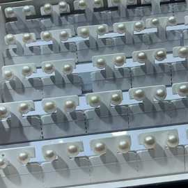 天然淡水马贝耳钉925银耳饰气质百搭正圆强光批发送礼好物