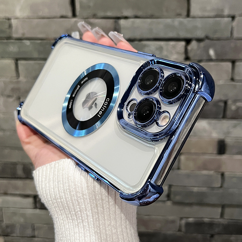 Funda Protectora con Airbag Anti-Caídas 11, Compatible con iPhone 17, Soporte Magnético, Funda Protectora para Apple 15, Airbag Anti-Caídas 14