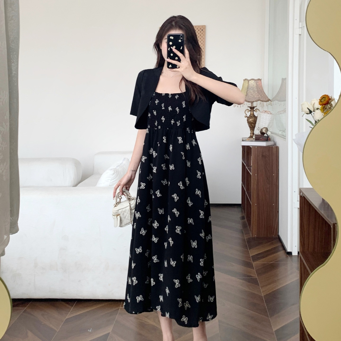  夏  L-4XL 大きいサイズ セットアップ（2タイプ：ショート丈、ロング丈）