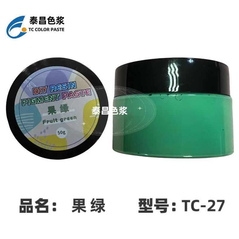 TC-27 글루 컬러 페이스트 과일 그린, 오픈 병 50g