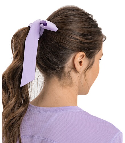 Sports headband for women, bow tie hair accessory, yoga temperament, one-size-fits-all headscarf, adjustable solid color headband