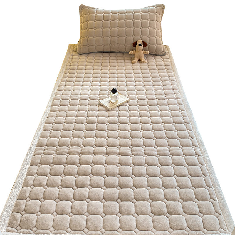 Colchón de terciopelo de leche grueso 2025 nuevo dormitorio estudiantil colchón de cama individual especial colchón de terciopelo de invierno y otoño