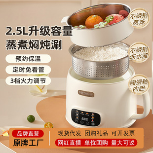 Electric Cooking Pot, Steaming and Cooking All-In-One Pot, Multi-Functional Instant Noodle Pot, Dormitory Small Electric Pot, Hot Pot, Office Cooking, Noodles, Cooking, Steaming Rice