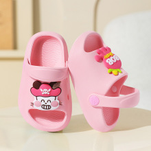 巴布豆儿童凉鞋1-5岁家居拖鞋夏季沙滩鞋可爱EVA轻底亮丽凉鞋
