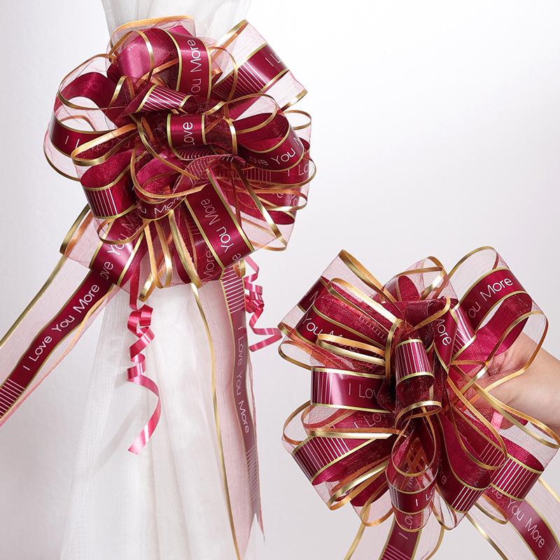 Heji festivo boda romántica decoración del coche boda decoración del coche arco coche tire flor cinta boda Boda boda suministros de la boda