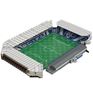 Building Blocks Cross-Border Moc-85499 British Famous Football Field Building Block Set 49818 Particle Number