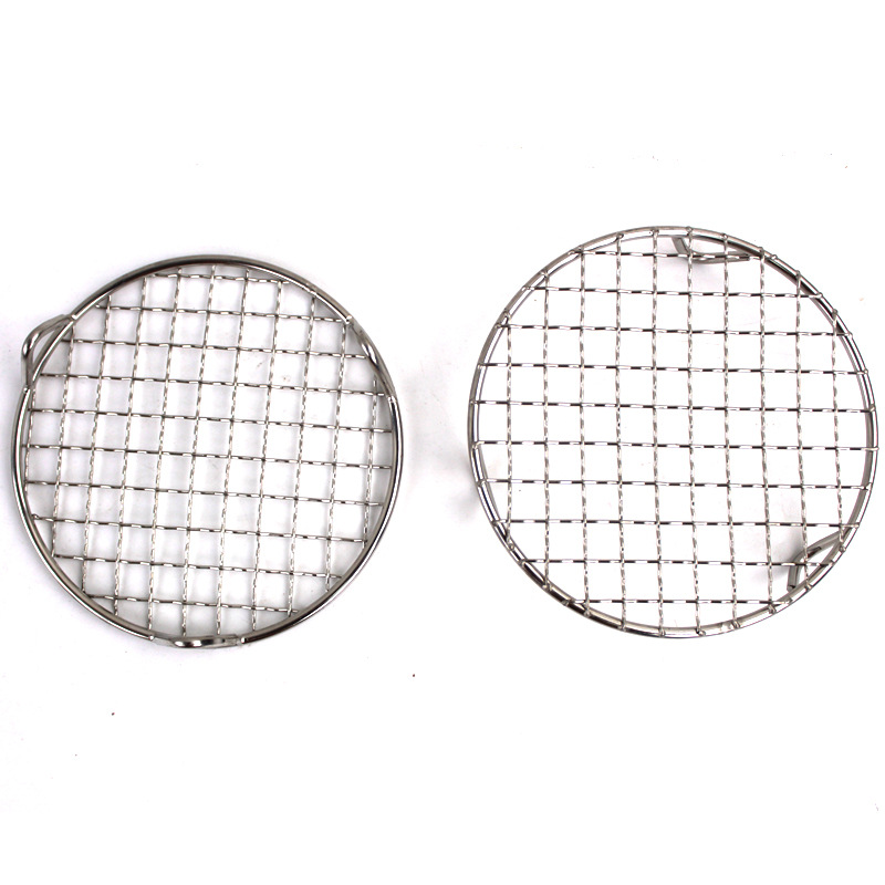 Parrilla Redonda de Acero Inoxidable para Barbacoa, Parrilla para Tempura, Parrilla Coreana para Exteriores, Parrilla Portátil para Preparar Té