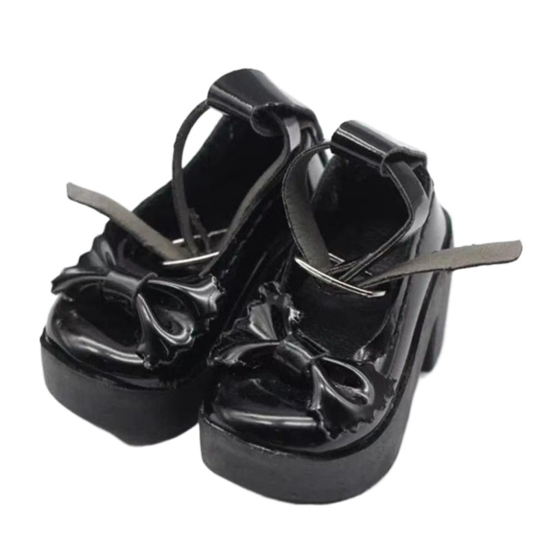 4 점  신발 센티미터 인형 신발 중간 발 뒤꿈치 작은 가죽 신발 레이스 속편 하이힐