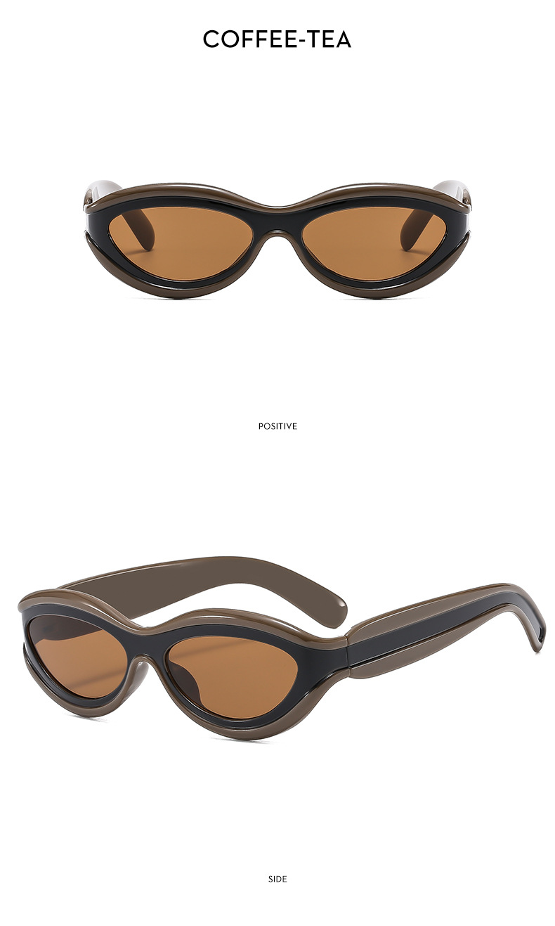 45g Weight Full Frame Glasses Structure Sunglasses Classification PC, UV400 Protection Lens Material Oval Frame Glasses Style Outdoor, Travel Occasion Solid Color, Leopard Pattern Unisex Gender Streetwear Style Streetwear Solid Color Leopard PC UV400 Protection Oval Frame Full Frame Men's Sunglasses 10
