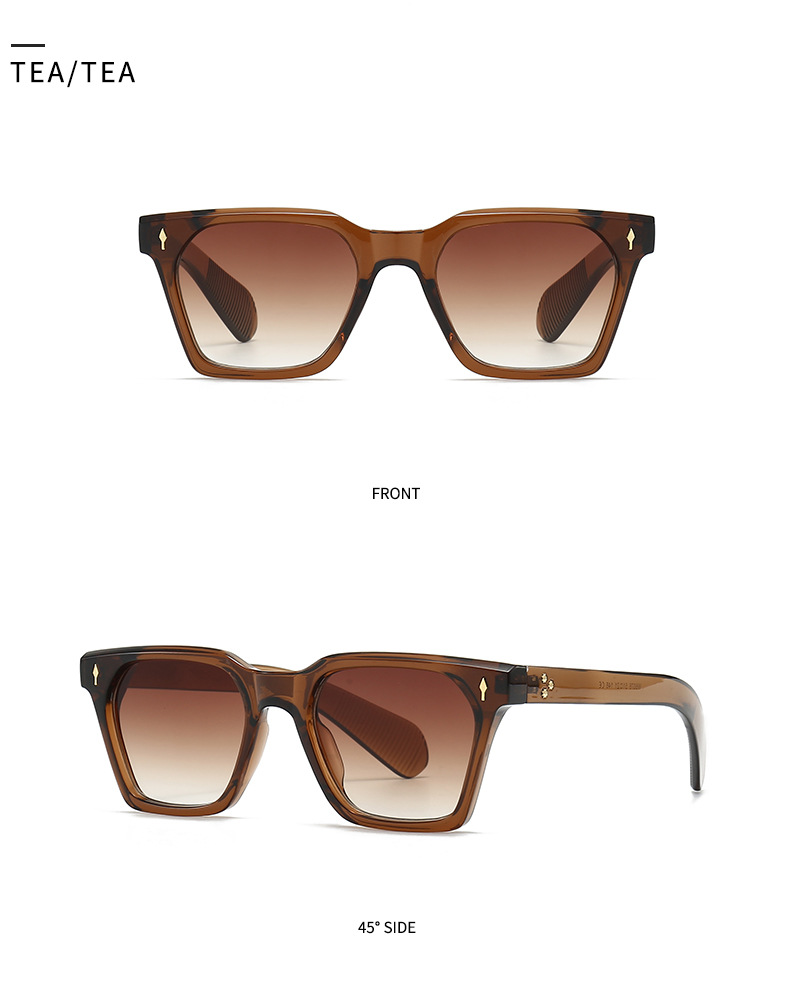 Stylish Square Sunglasses - Tea Frame