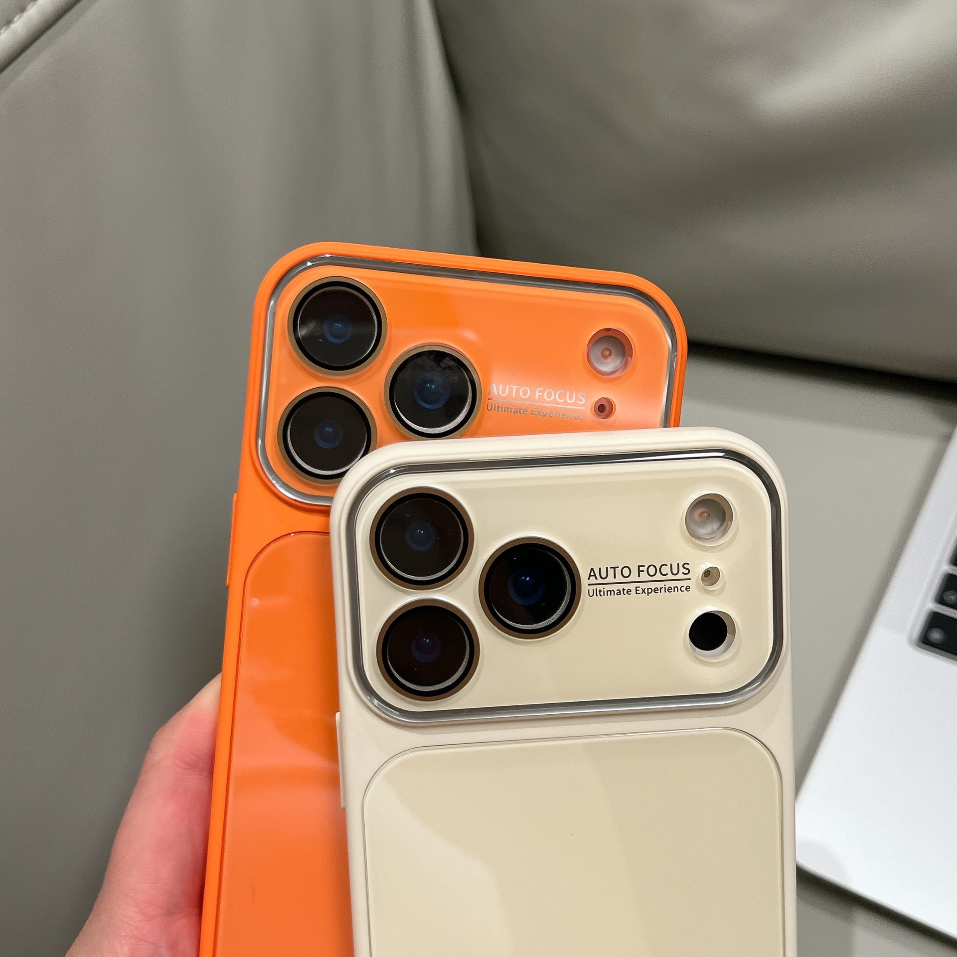 适用iPhone18promax手机壳秒变大视窗糖果色亮面玻璃苹果17保护套