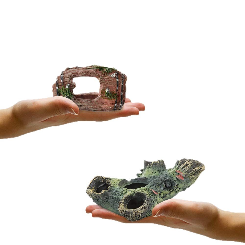 Conjunto de decoración de pecera de rocalla de rama de árbol de resina de acuario