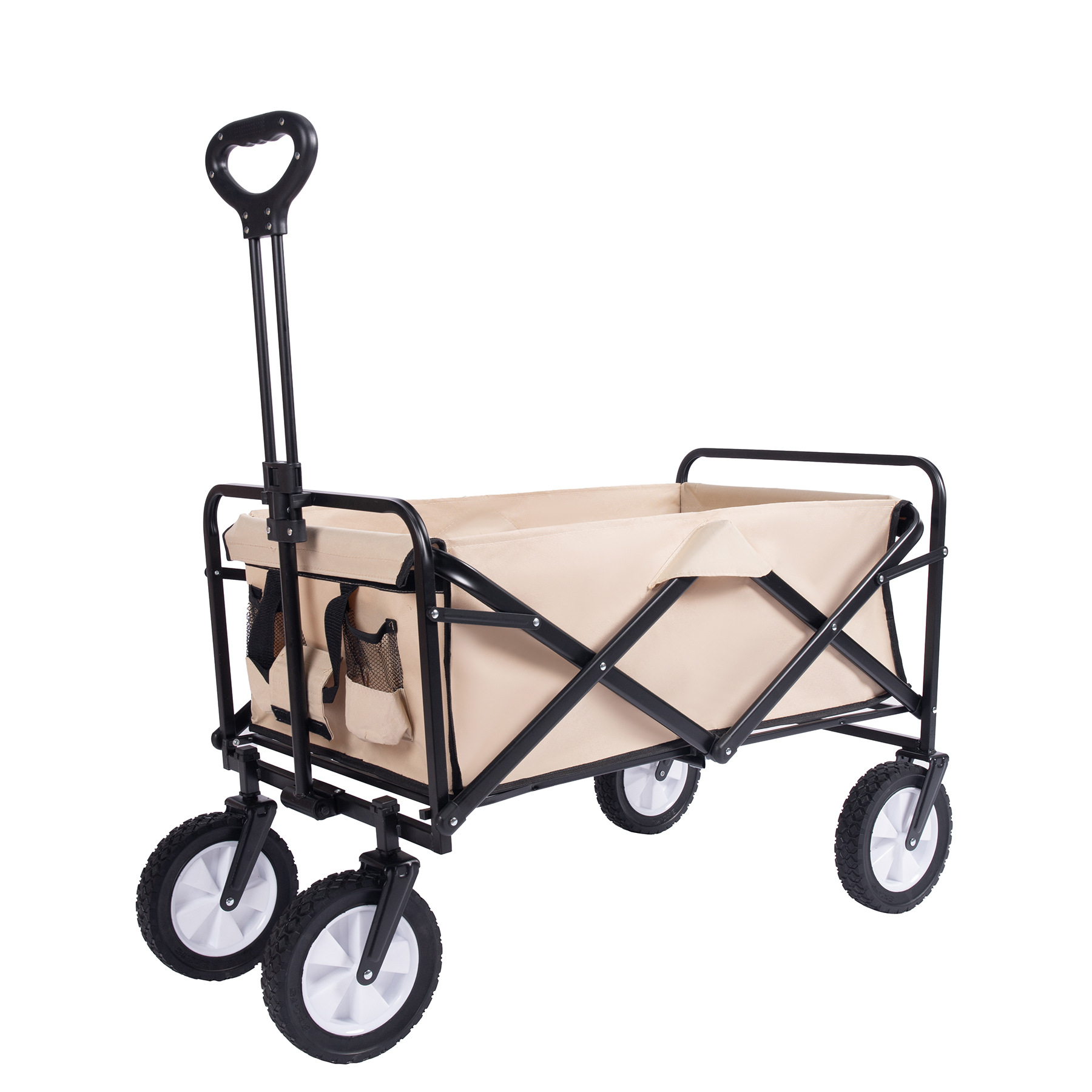 Portable Foldable Camping Cart Large Capacity Outdoor Trolley_voghion.com