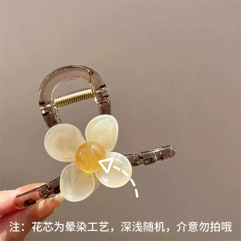 Аcrylic hairgrip, crab pin, brand high quality shark, flowered, simple and elegant design
