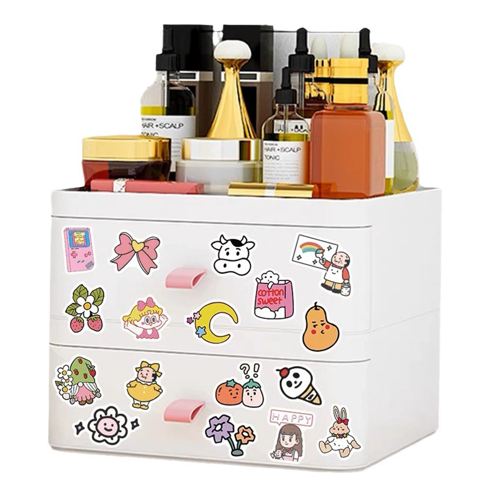 Cute Sticker Set, PVC Cute Designs, 90-sheet Pack, 3–5 cm Sizes