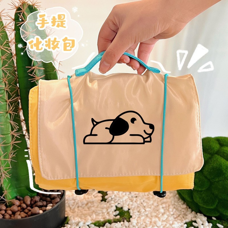 イン子犬化粧品バッグ取り外し可能なメッシュ収納袋大容量ポータブル旅行フォーインワントイレタリーバッグ卸売|undefined