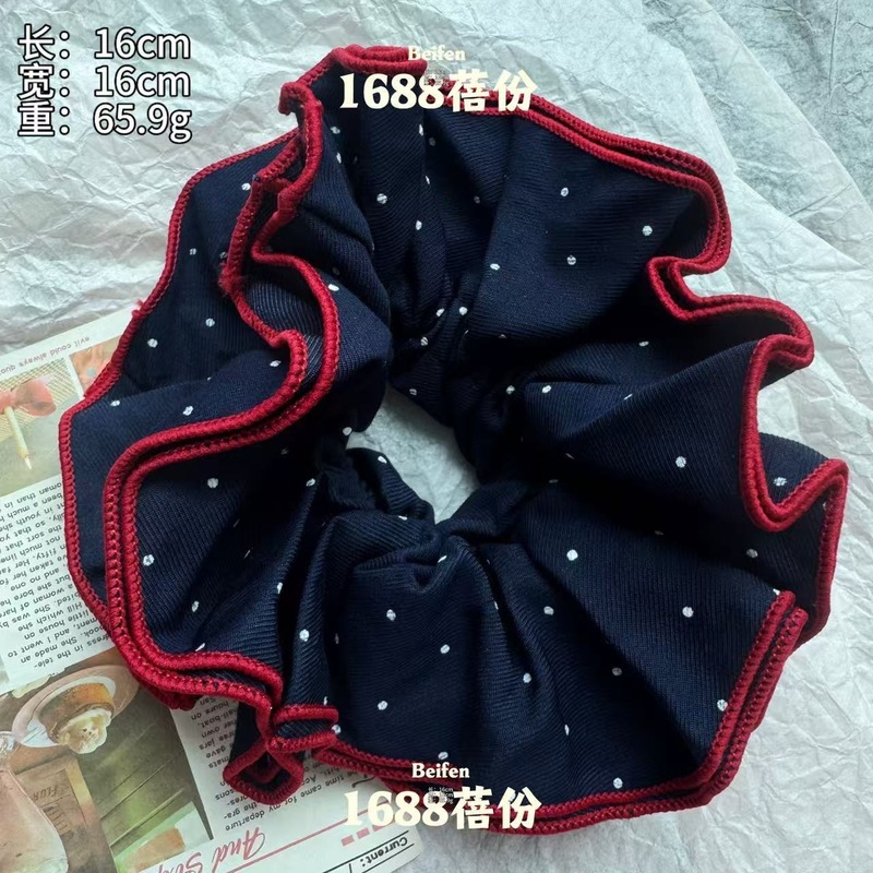 红蓝色系猫咪小肠发圈甜美少女心高颜值马尾发绳可爱精致扎发皮筋|undefined
