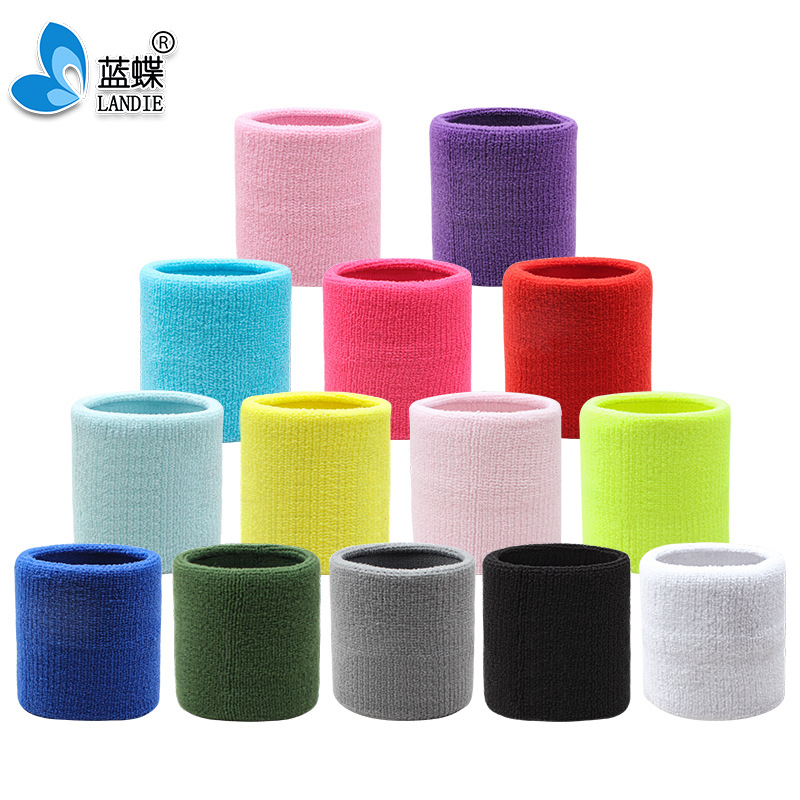 Pulsera de absorción de humedad para hombres y mujeres deportes de alta elasticidad corriendo sudor-limpiando baloncesto fitness montando al aire libre correa de muñeca de color fluorescente equipo de protección