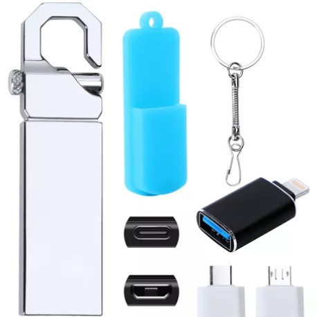 2TB外贸跨境虎扣u盘32g金属优盘适用苹果Type-c安卓手机大容量1TB