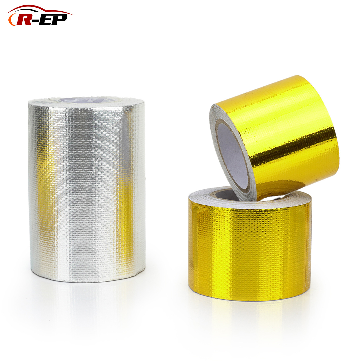 金色铝箔胶带 汽车发动机进气管涡轮机隔热铝箔 5米 批发