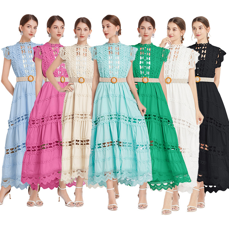 Design solid fashionable long skirt