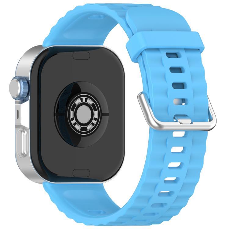 xDfind Silver Buckle Silicone Solid Color Brazalete para Huawei Watch Fit4 Pro / Fit4 / Fit3