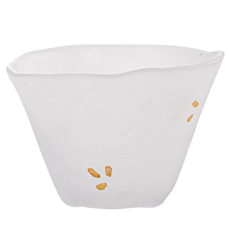 Taza maestra de vidrio hecha a mano taza pequeña taza de té de Kung Fu de vidrio único juego de té de una sola taza engrosada japonesa taza de té de nieve temprana tapa