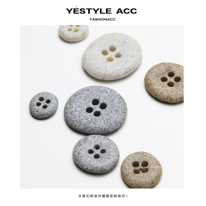 Yisen Imitation Sandstone Resin Buttons Irregular Minimalist Clothing Buttons for Shirts, Cardigans, Vests, Sweaters, Decorative Buttons Yisen Imitation Sandstone Resin Buttons Irregular Minimalist Clothing Buttons for Shirts, Cardigans, Vests, Sweaters, Decorative Buttons