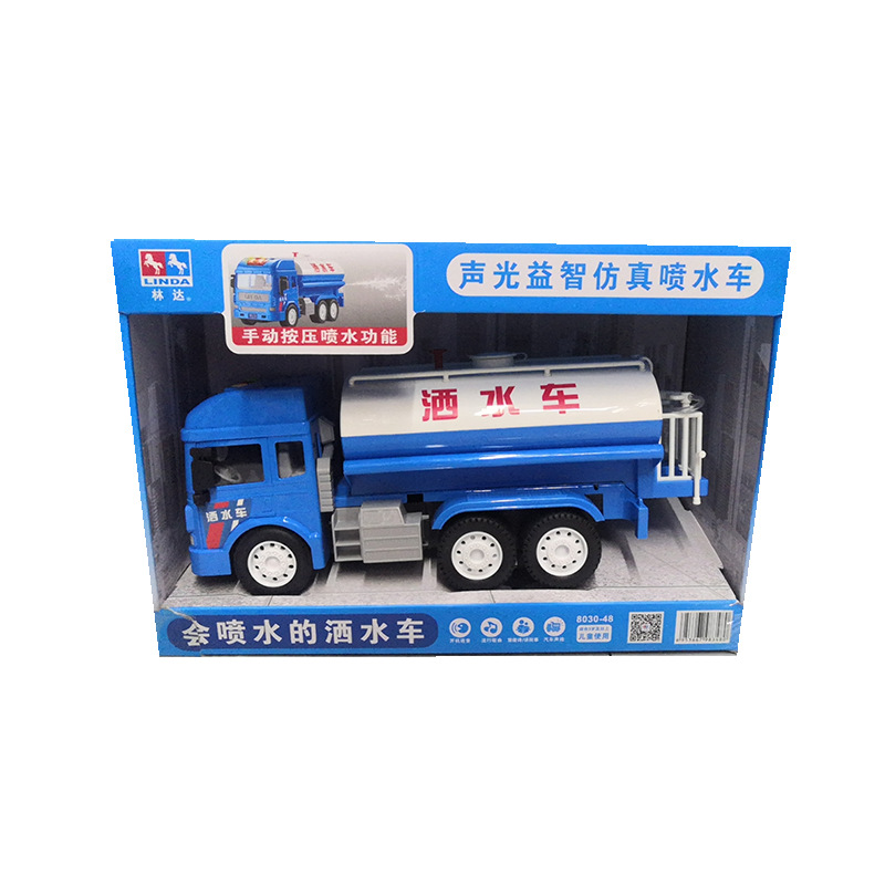 Linda historia contando la inercia del coche de juguete de los niños ingeniería de la música coche de bomberos policía coche mezclador camión vehículo todoterreno al por mayor