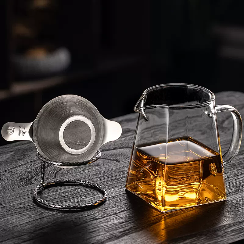 茶具大号公杯耐热高硼硅玻璃温加厚公道杯茶漏过滤小青柑泡茶壶